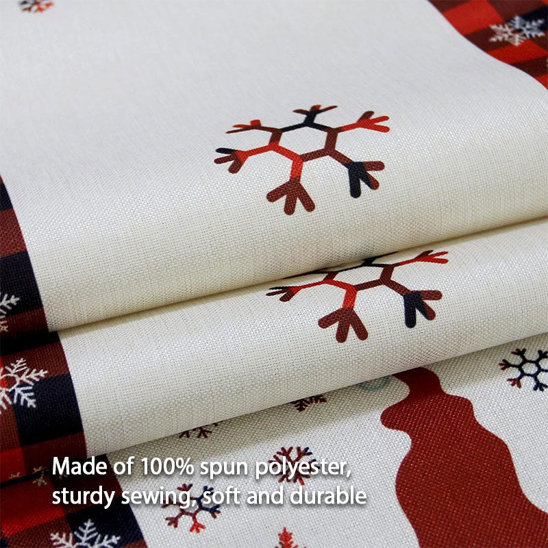 Cedar Cherry Wood Green Plaid Christmas Table Runner